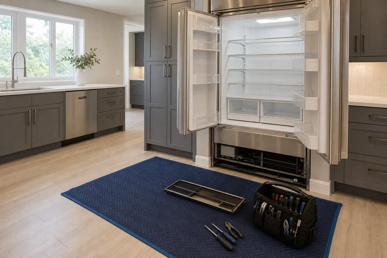 Long-held collections and built-in wine columns in San Ramon